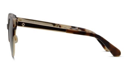 Kate Spade Kaileen/S Brown/Tortoise/Gold/Neutral glasses - Brown / Tortoise / Gold / Beige - Side View