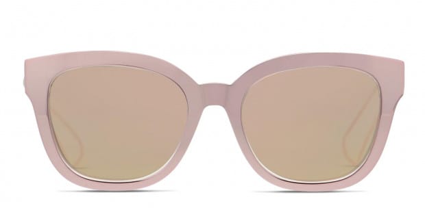Dior Diorama 1 Pink Rose Gold Clear Prescription Sunglasses
