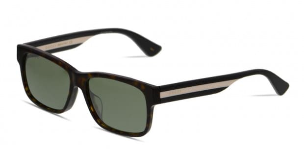 Gucci GG0340SA Tortoise/Black Prescription Sunglasses