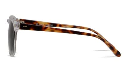 Linda Farrow LFL354 Clear/Tortoise glasses - Clear / Tortoise - Side View
