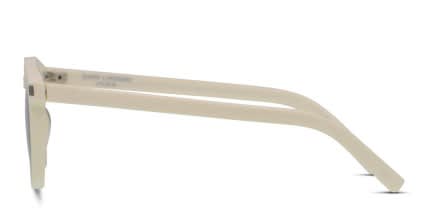 Saint Laurent SL 28 White/Brown glasses - White / Brown - Side View