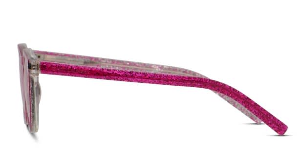 Saint Laurent SL 28 Purple/Glitter/Clear Prescription Sunglasses