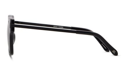 Monumental By Karen Walker Julius Shiny Black glasses - Shiny Black - Side View