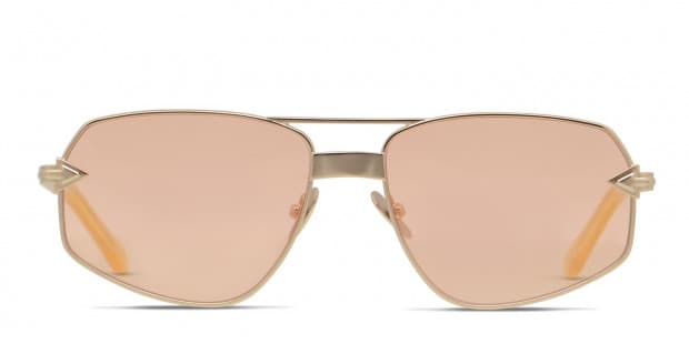 Monumental By Karen Walker Du Bois Gold Prescription Sunglasses