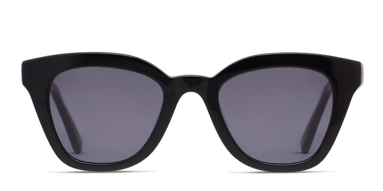 Le Specs High Jinks Shiny Black glasses - Shiny Black - Frontal View