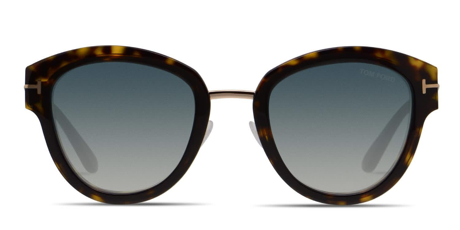Tom Ford TF0574 Mia-02 Brown, Tortoise, Gold glasses - Brown / Tortoise / Gold - Frontal View