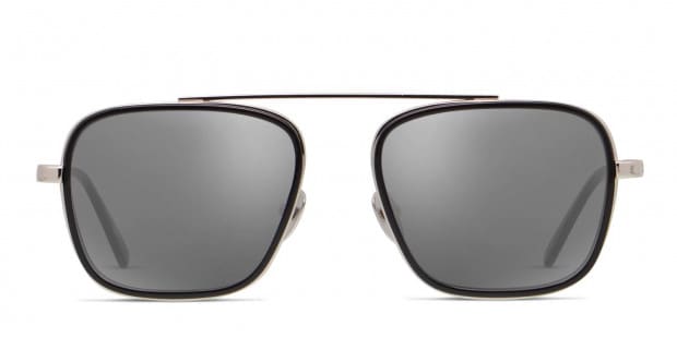 Calvin Klein CK18102S Black Silver Prescription Sunglasses