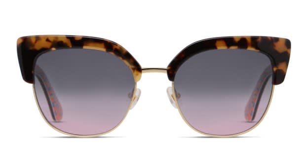 kate spade tortoiseshell and gold cat-eye sunglasses with brown gradient lenses 716736060859_p1_v_1051355d-  main image 4