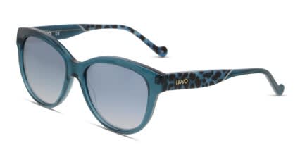Liu Jo LJ683S Blue, Clear glasses - Blue / Clear - Angle View