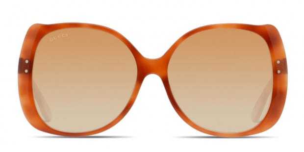 GUCCI★素敵！Orange Tortoise Acetate Large Sunglasses w/Logo Gucci Orange Tortoiseshell Acetate Large Sunglasses with