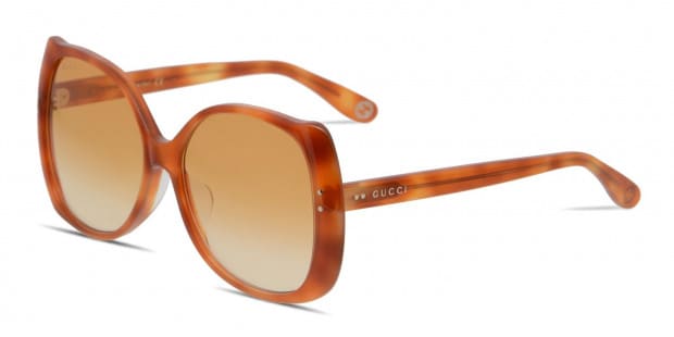 Gucci GG0472SA Tortoise/Orange Prescription Sunglasses
