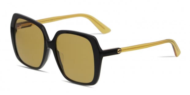 Slapen jungle Refrein Gucci GG0533SA Black/Yellow Prescription Sunglasses