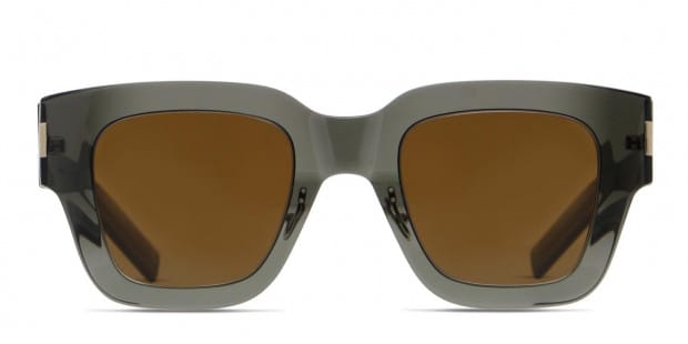 Saint Laurent SL 184 SLIM Gray/Clear Prescription Sunglasses