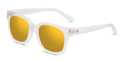 Spy Shandy Clear, Gold glasses - Clear / Gold - Angle View