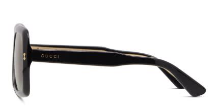 Gucci GG0366S Shiny Black glasses - Shiny Black - Side View