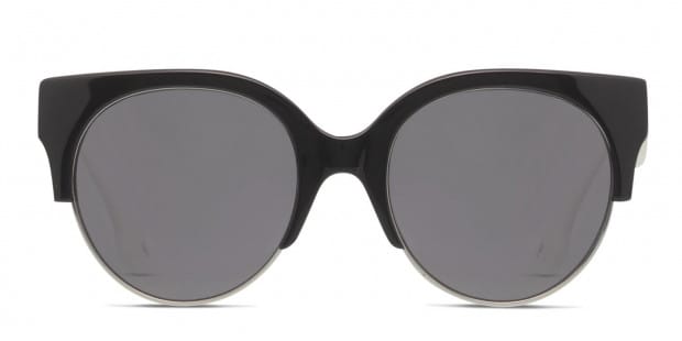 Alexander McQueen McQ MQ0048SA Black, Gunmetal, White Prescription  Sunglasses - 50% Off Lenses