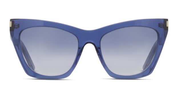 Saint Laurent SL 214 Kate Blue Prescription Sunglasses - 50% Off