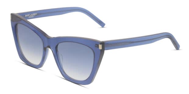 Saint Laurent SL 214 Kate Blue Prescription Sunglasses - 50% Off