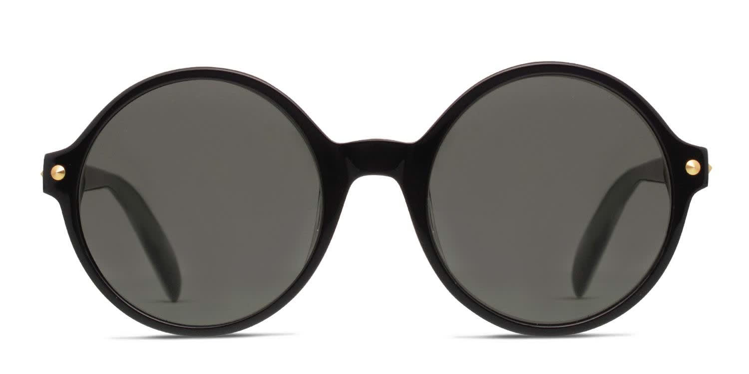 Alexander McQueen AM0073S Shiny Black Prescription Sunglasses - 50
