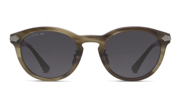 見事な Gucci GG0071S Gray Prescription Sunglasses 小物