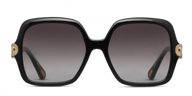 VIP【関税送料無料】希少 Chloe' Square sunglasses 🍀CHLOE Square CH0076SK 004 Gold/ Gold Pink Gradient