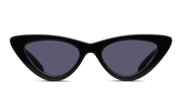 Adam Selman x Le Specs The Last Lolita Shiny Black Sunglasses