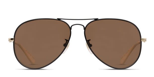 Gucci GG0515S Black/Gold/Brown Prescription Sunglasses