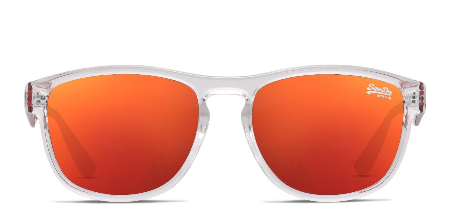 Superdry SDS-Rockstar Clear, Red glasses - Clear / Red - Frontal View