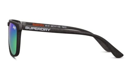 Superdry SDS-Shockwave Black/Green glasses - Black / Green - Side View