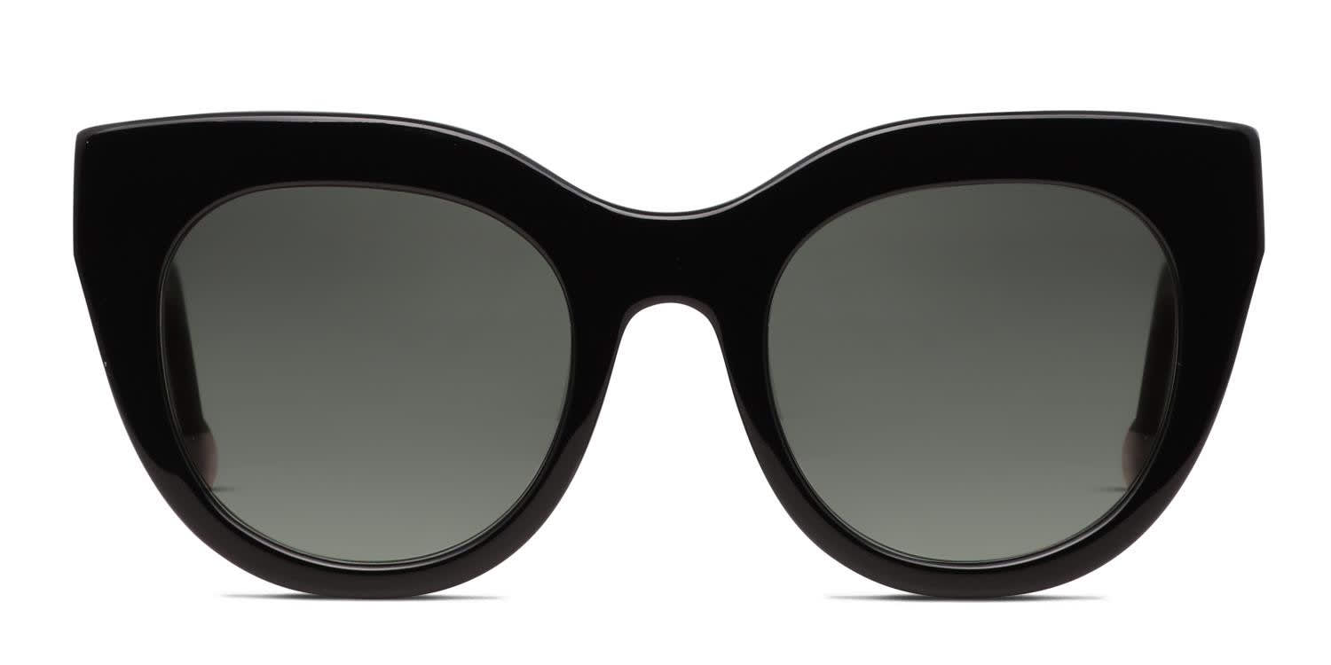 Le Specs Airy Canary II Shiny Black glasses - Shiny Black - Frontal View
