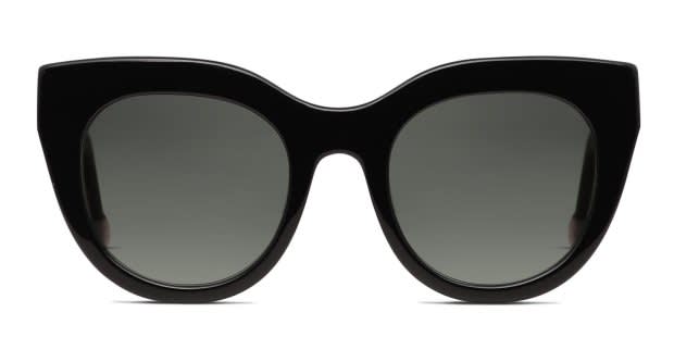 Le Specs Airy Canary II Shiny Black Prescription Sunglasses display picture 1