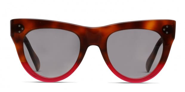 Celine CL40016I Tortoise Purple Prescription Sunglasses