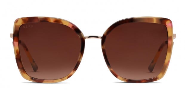 DIFF Clarisse Tortoise Frame Sunglasses with Brown Lenses DIFF Eyewear Women main image 4
