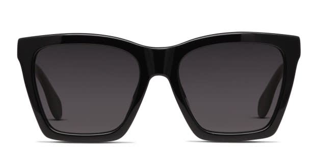 Diff Kenzie Shiny Black Prescription Sunglasses - 50% Off Lenses