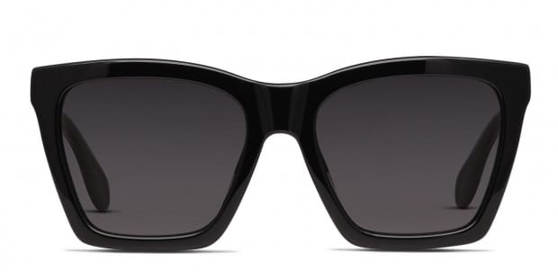 Diff Kenzie Shiny Black Prescription Sunglasses 50 Off Lenses