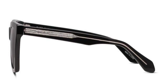 Diff Kenzie Shiny Black Prescription Sunglasses - 50% Off Lenses