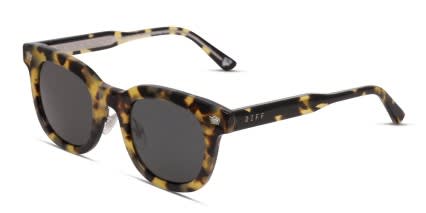 Diff x Harry Potter Hufflepuff Tortoise glasses - Tortoise - Angle View