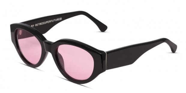 RETROSUPERFUTURE ドリュー ママ　ブラックピンク サングラス Retrosuperfuture Drew Mama Black/Pink Prescription Sunglasses