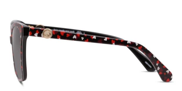 Kate Spade Black and Red Sunglasses Kate Spade Amiyah/G/S Red, Black, Multicolor Prescription  main image 4