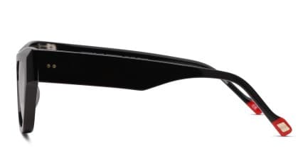 Le Specs Muse That Shiny Black glasses - Shiny Black - Side View