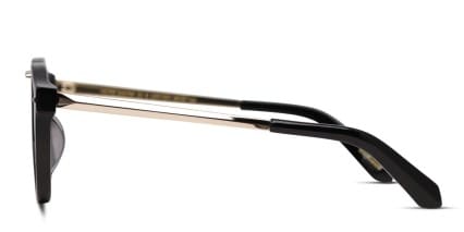 Karen Walker Helter Skelter 22 B Shiny Black glasses - Shiny Black - Side View