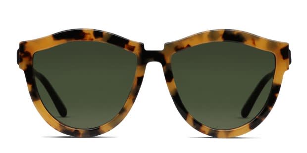 Karen Walker Harvest Hybrid Tortoise, Yellow Prescription