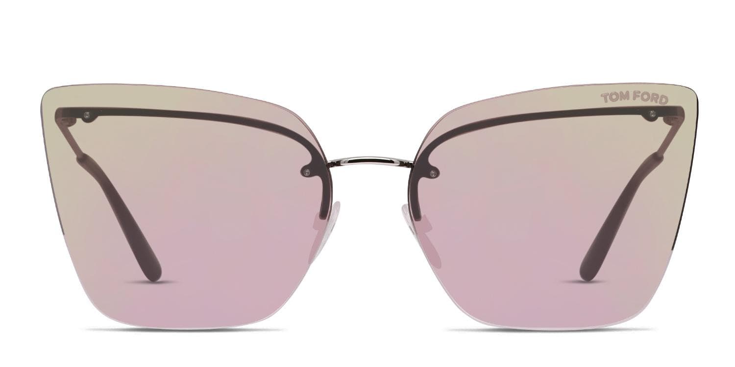 Tom Ford TF0682 Camilla-02 Silver/Pink (Non-Rx-able) glasses - Silver / Pink - Frontal View