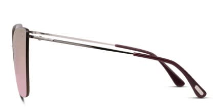 Tom Ford TF0682 Camilla-02 Silver/Pink (Non-Rx-able) glasses - Silver / Pink - Side View