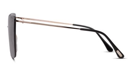 Tom Ford TF0682 Camilla-02 Gold/Gray (Non-Rx-able) glasses - Gold / Gray - Side View