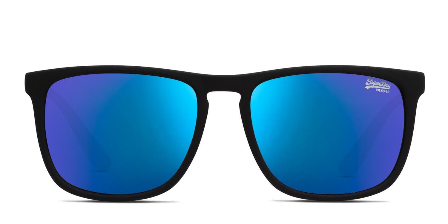 Superdry SDS-Shockwave Black, Blue glasses - Black / Blue - Frontal View