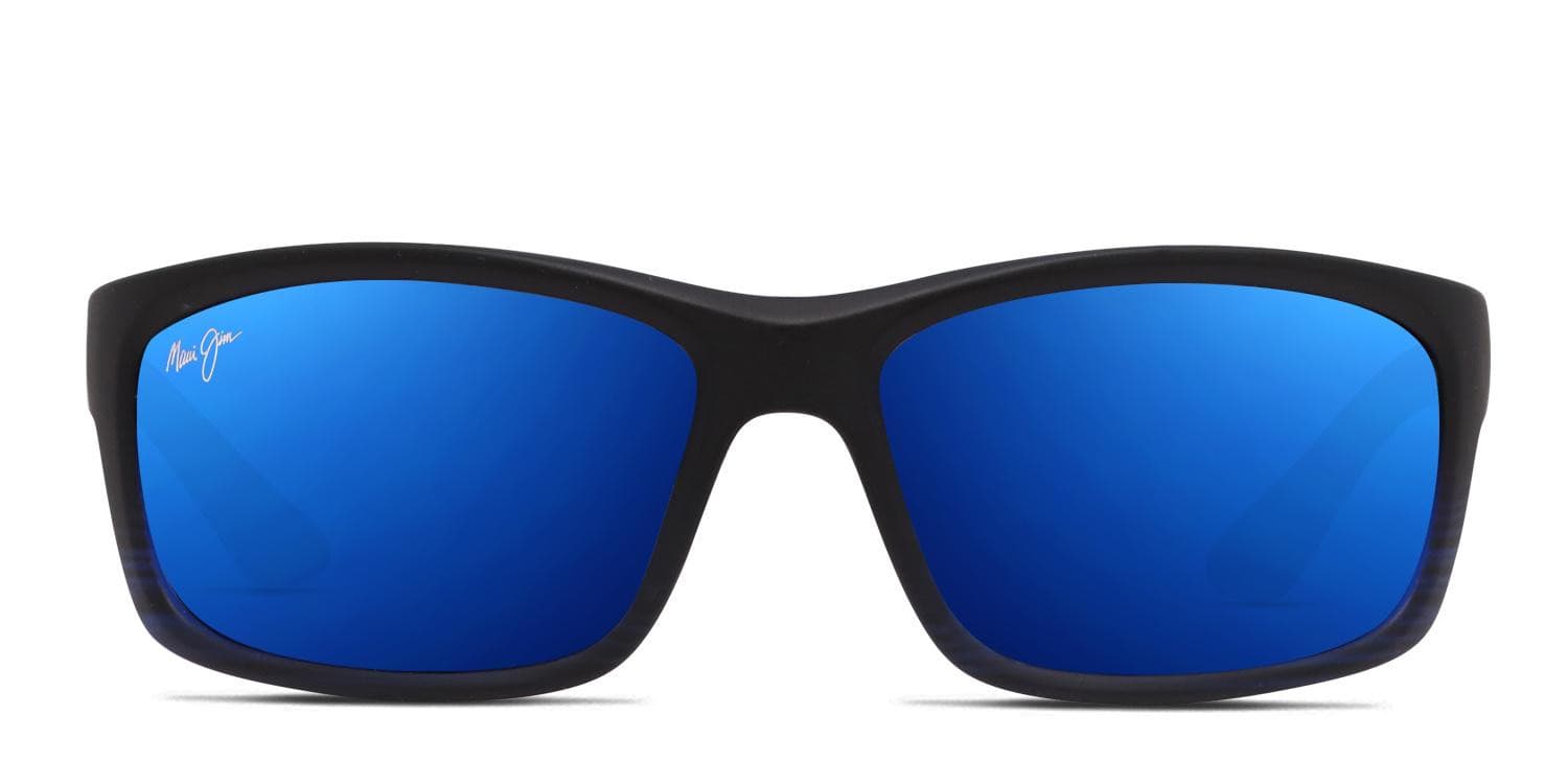Maui Jim Kanaio Coast Black, Blue Prescription Sunglasses - 50