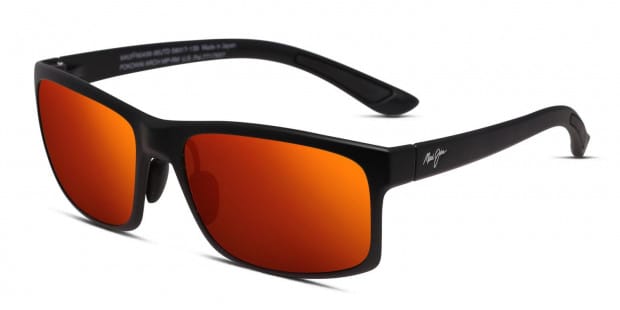 Maui Jim Pokowai Arch Man UTD Black/Red Prescription Sunglasses
