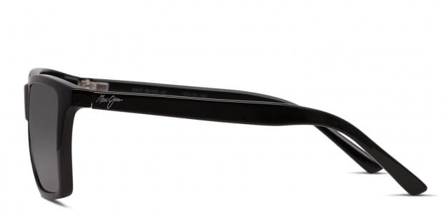 Maui Jim ブラック サングラス　CRUZEM Maui Jim Cruzem Shiny Black Prescription Sunglasses - 50
