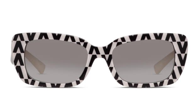 Valentino VA4096 Black/White/Tortoise Prescription Sunglasses display picture 1